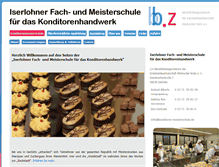 Tablet Screenshot of konditoren-meisterschule.de